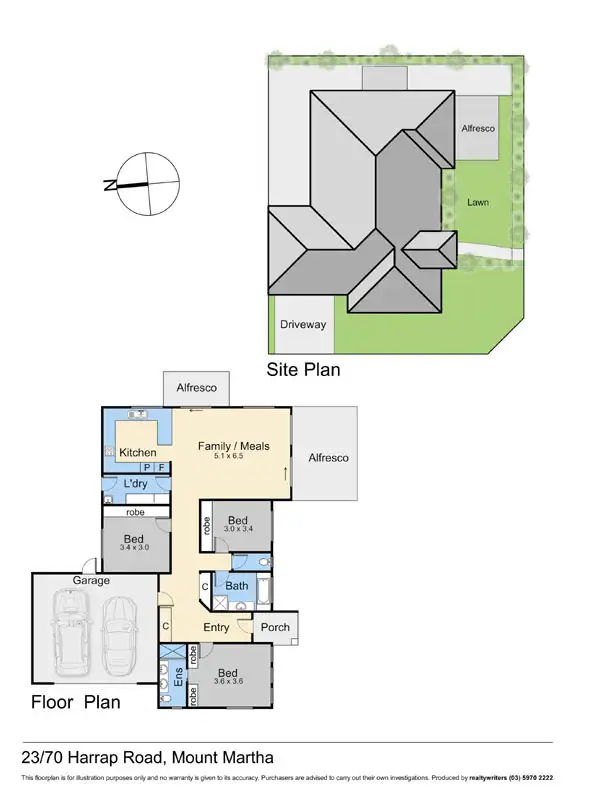 Floorplan of Homely house listing, 23/70 Harrap Road, Mount Martha VIC 3934