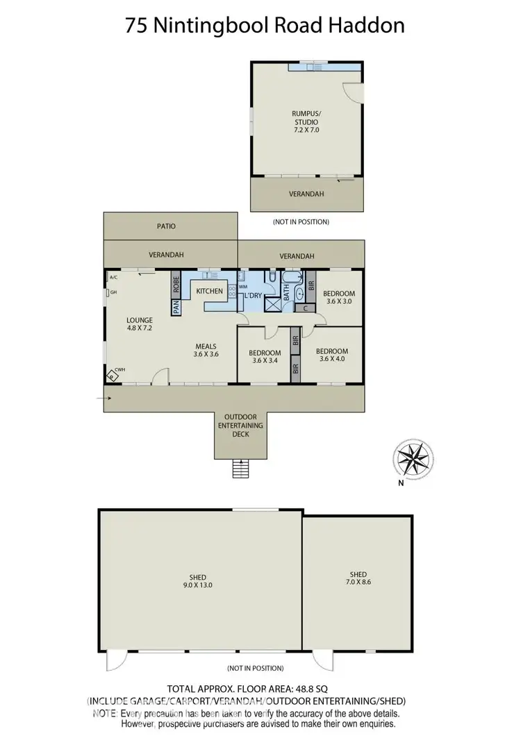 Floorplan of Homely house listing, 75 Nintingbool Road, Haddon VIC 3351