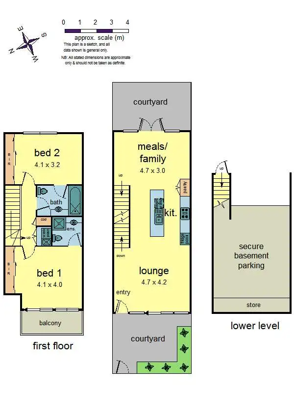 Floorplan of Homely townhouse listing, 4/6 Park Road, Surrey Hills VIC 3127