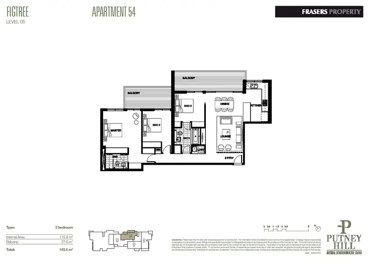Floorplan of Homely other listing, E504/7 Lardelli  Drive, Ryde NSW 2112