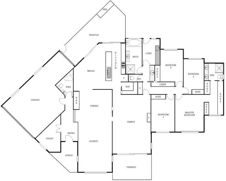 Floorplan of Homely house listing, 4 Rowntree Crescent, Isaacs ACT 2607