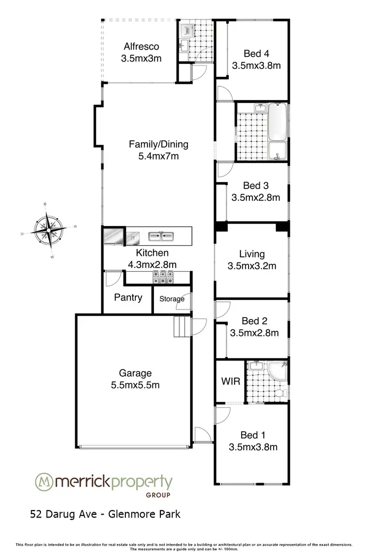 Floorplan of Homely house listing, 52 Darug Avenue, Glenmore Park NSW 2745