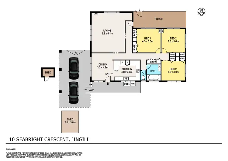 Floorplan of Homely house listing, 10 Seabright Crescent, Jingili NT 810
