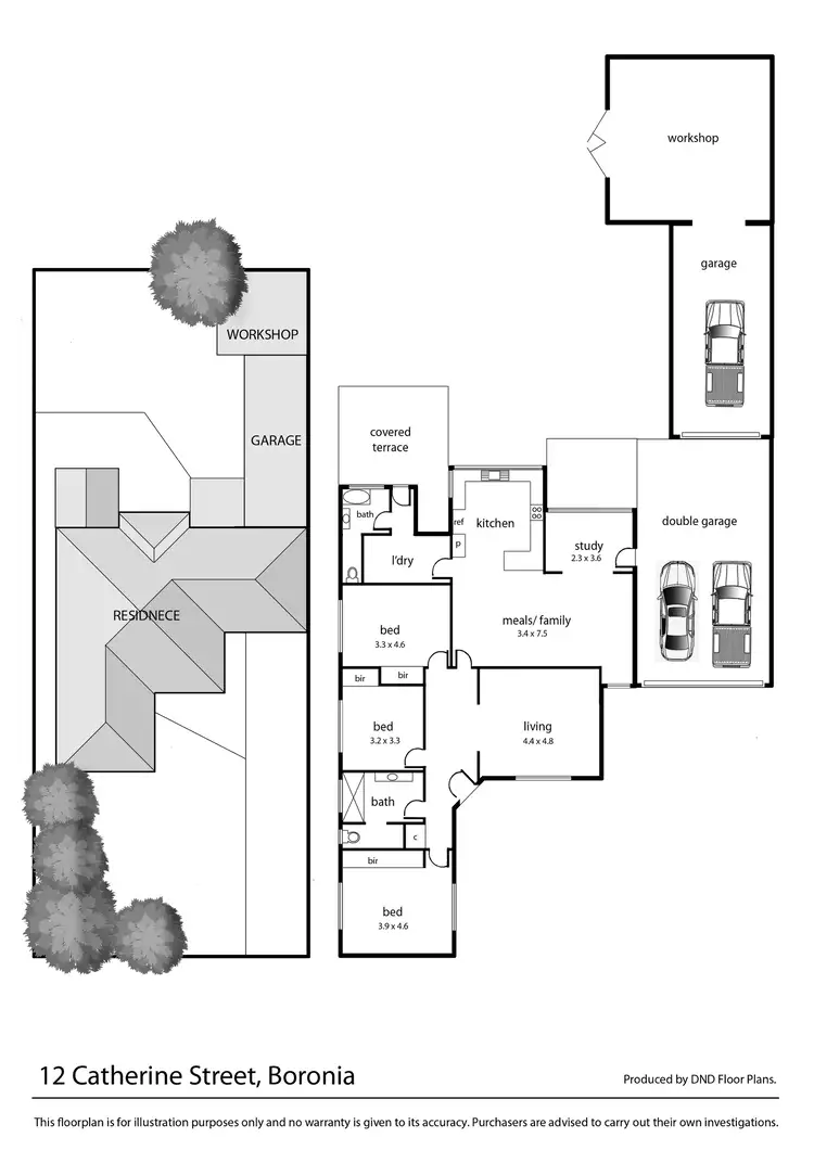 Floorplan of Homely house listing, 12 Catherine Street, Boronia VIC 3155