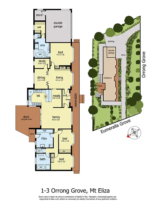 Floorplan of Homely house listing, 1-3 Orrong Grove, Mount Eliza VIC 3930