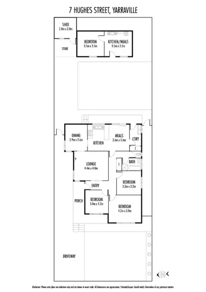 Floorplan of Homely house listing, 7 Hughes Street, Yarraville VIC 3013