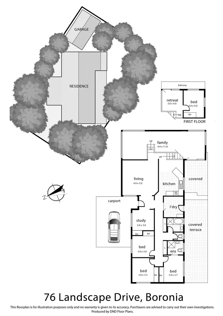 Floorplan of Homely house listing, 76 Landscape Drive, Boronia VIC 3155