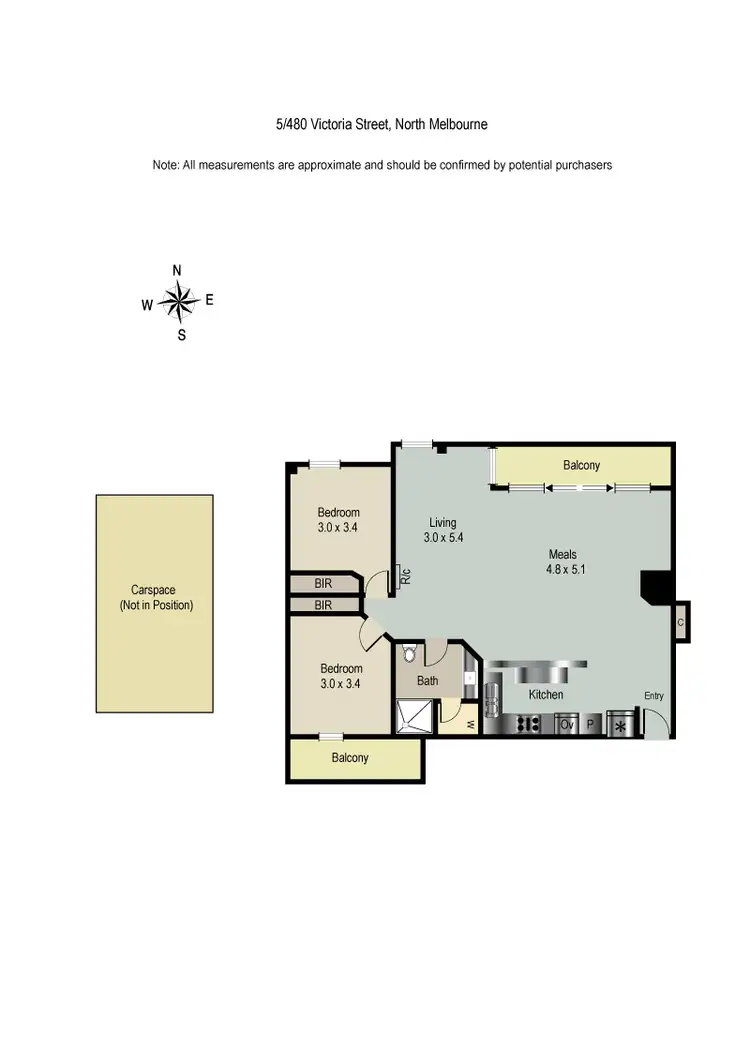 Floorplan of Homely apartment listing, 5/480 Victoria Street, North Melbourne VIC 3051
