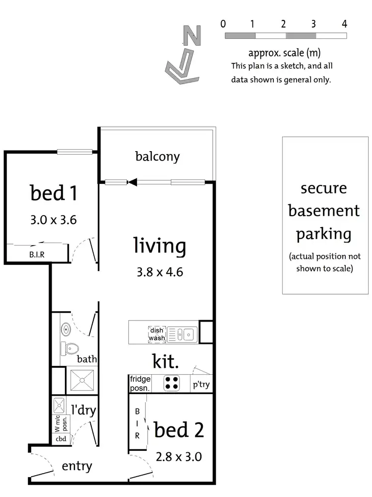 Floorplan of Homely apartment listing, 316/435-439 Whitehorse Road, Mitcham VIC 3132