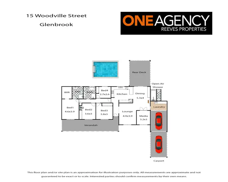 Floorplan of Homely house listing, 15 Woodville Street, Glenbrook NSW 2773