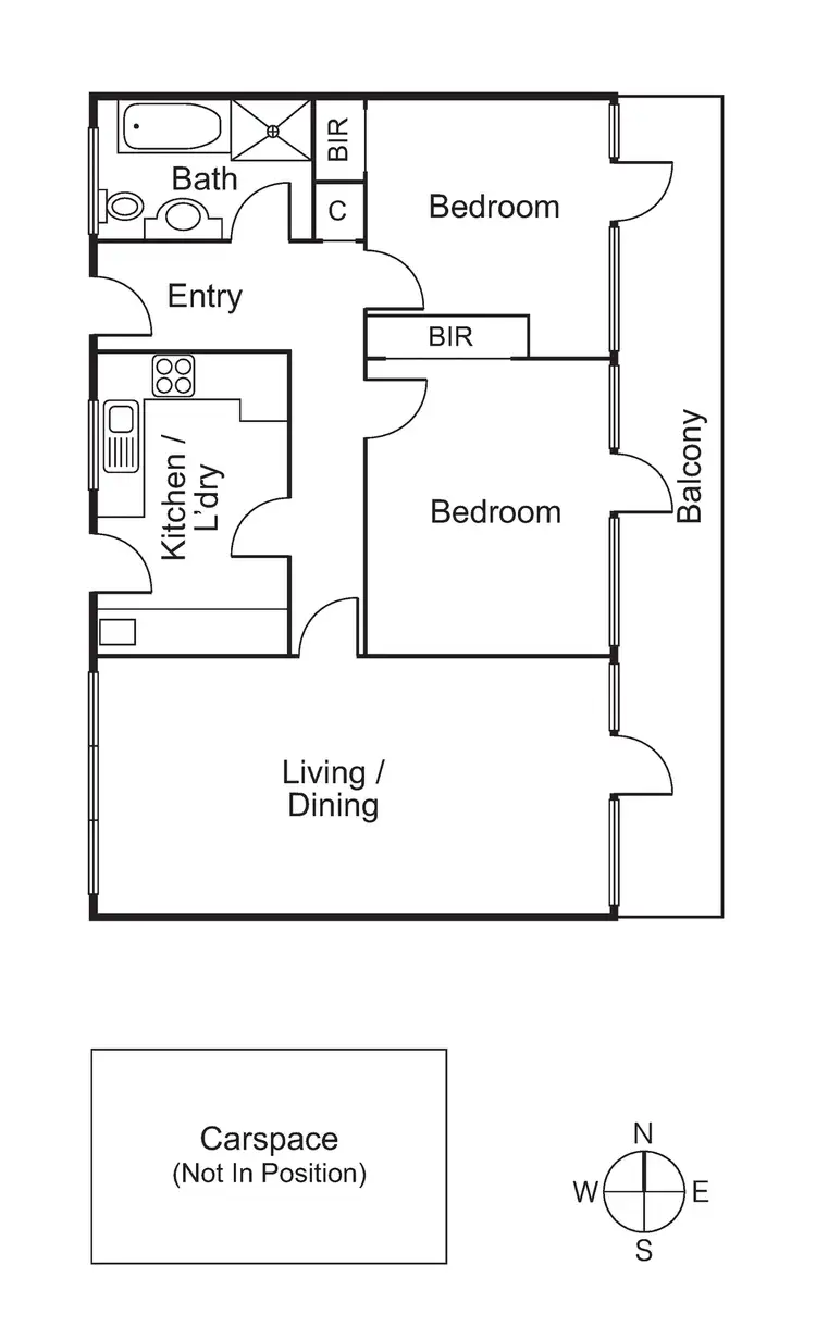 Floorplan of Homely apartment listing, 5/55 Alexandra Street, St Kilda East VIC 3183