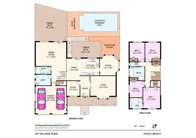 Floorplan of Homely house listing, 207 Hillside Road, Avoca Beach NSW 2251