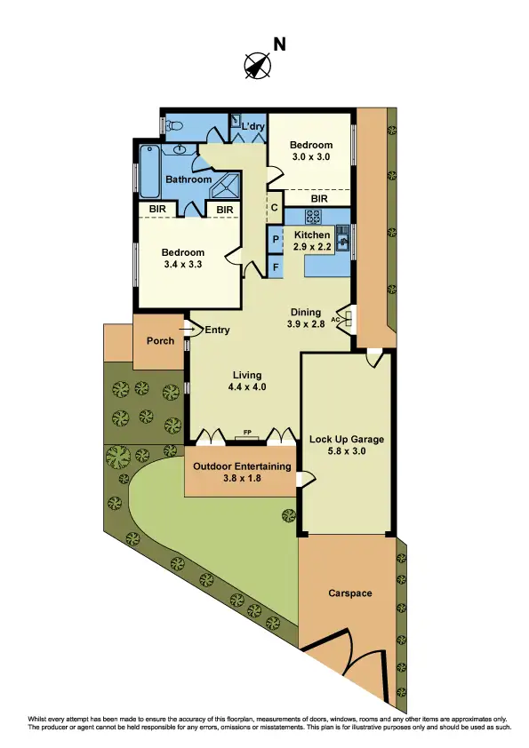 Floorplan of Homely unit listing, 3/53 Bunbury Street, Newport VIC 3015