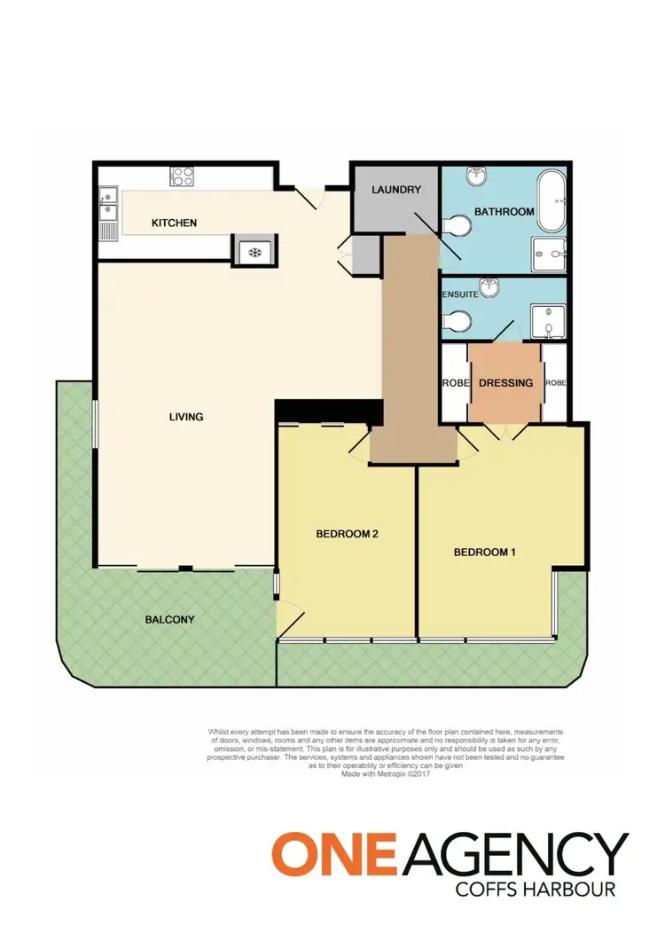 Floorplan of Homely unit listing, 303/121 Ocean Parade, Coffs Harbour NSW 2450