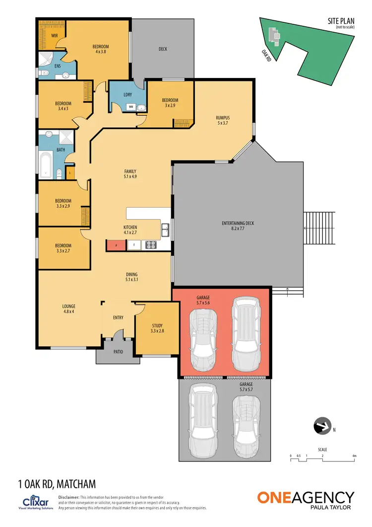 Floorplan of Homely rural property listing, 1 Oak Road, Matcham NSW 2250