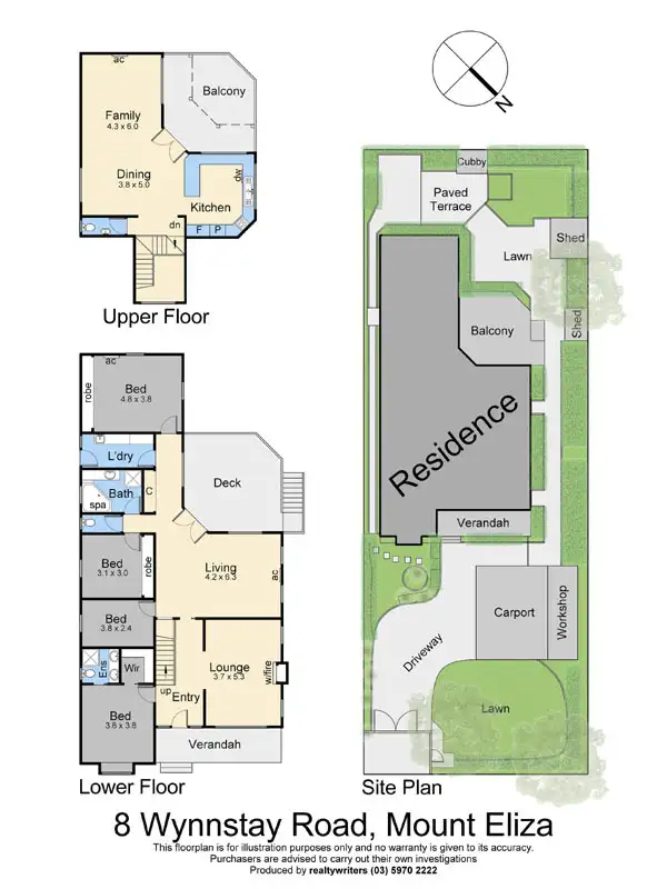 Floorplan of Homely house listing, 8 Wynnstay Road, Mount Eliza VIC 3930