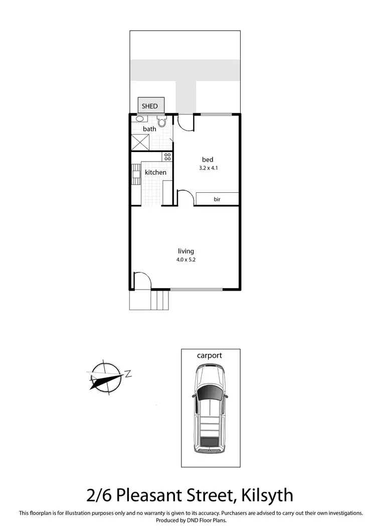 Floorplan of Homely unit listing, 2/6 Pleasant Street, Kilsyth VIC 3137