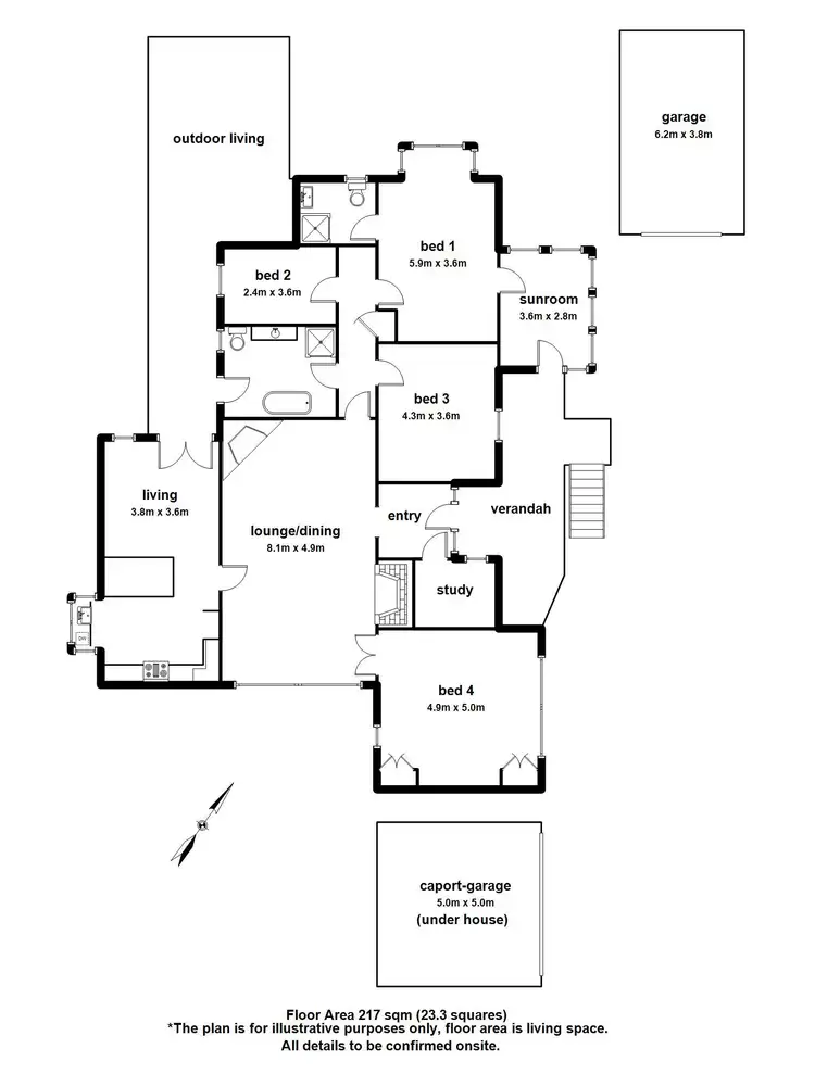 Floorplan of Homely house listing, 3 Grandview Grove, Sassafras VIC 3787