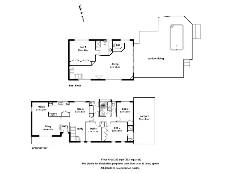 Floorplan of Homely house listing, 18 Arbor Avenue, Belgrave VIC 3160
