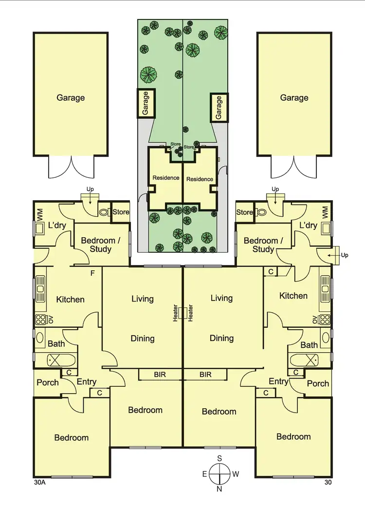 Floorplan of Homely house listing, 30 & 30a Holloway Street, Ormond VIC 3204