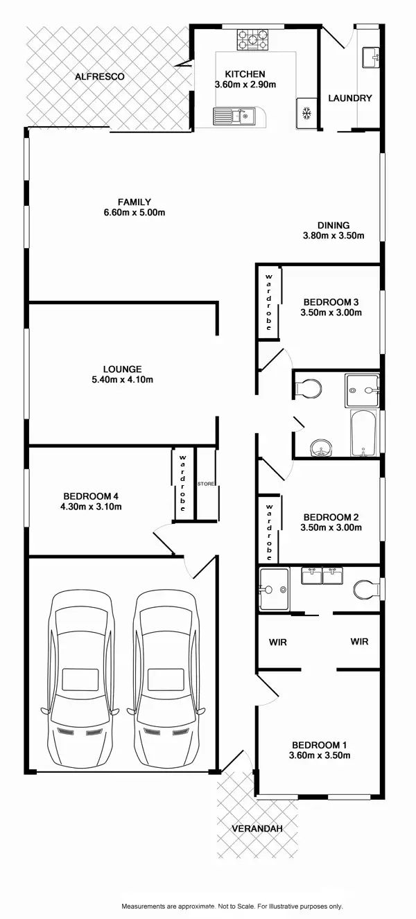 Floorplan of Homely house listing, 17 Kelly Street, Oran Park NSW 2570