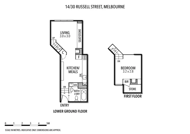 Floorplan of Homely apartment listing, 14/30 Russell Street, Melbourne VIC 3000