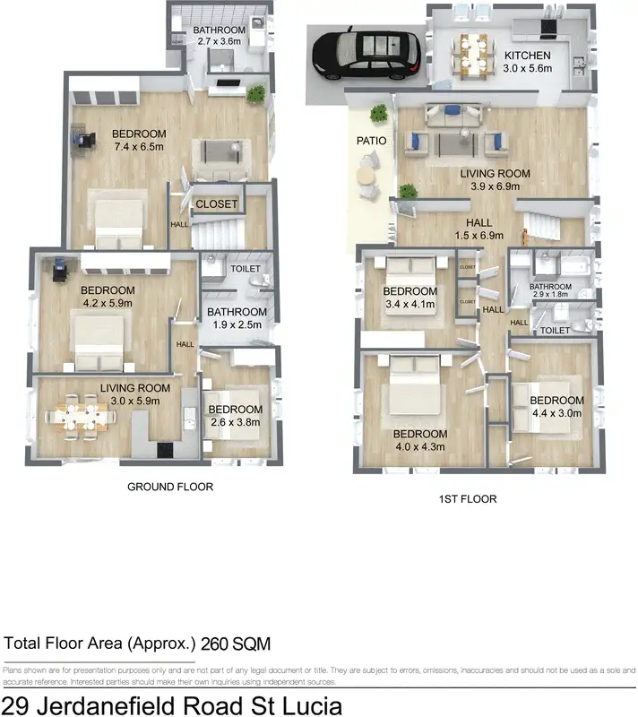Floorplan of Homely house listing, 29 Jerdanefield Road, St Lucia QLD 4067