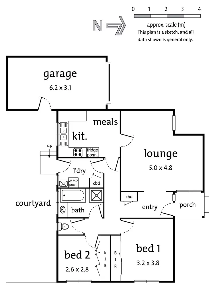 Floorplan of Homely unit listing, 1/22 Wilana Street, Ringwood VIC 3134