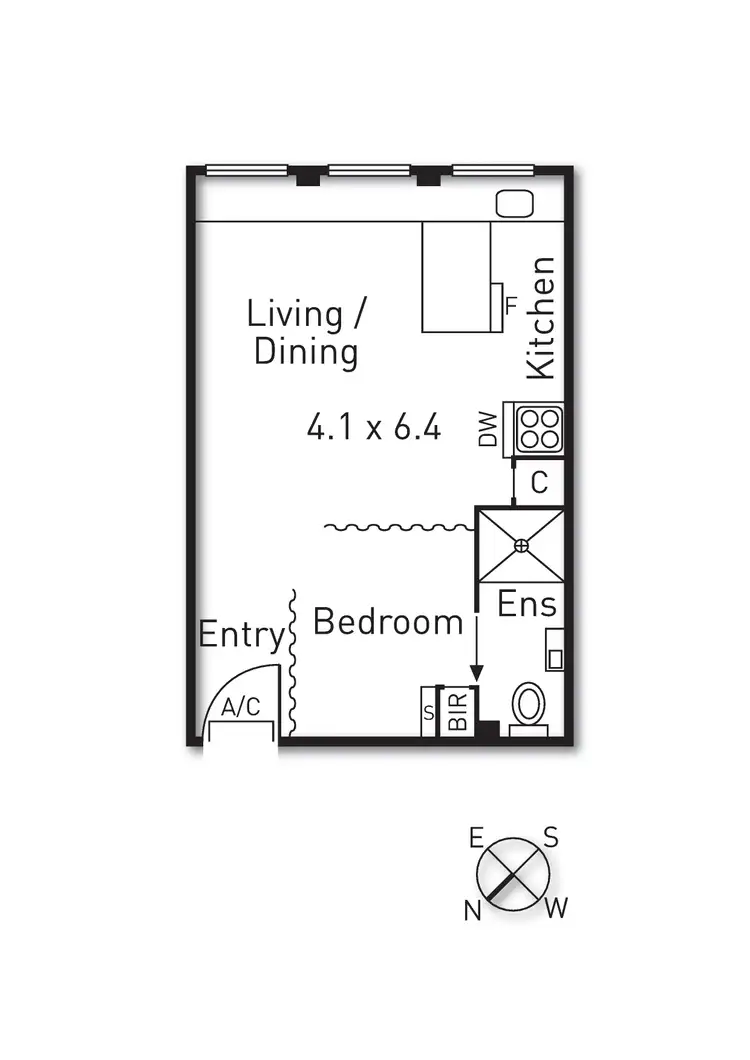 Floorplan of Homely apartment listing, 507/480 Collins Street, Melbourne VIC 3000