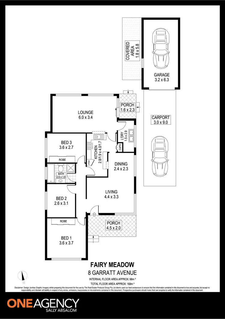 Floorplan of Homely house listing, 8 Garratt Avenue, Fairy Meadow NSW 2519