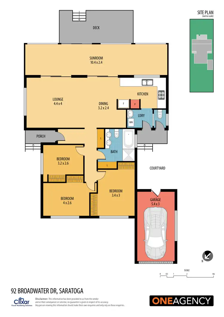 Floorplan of Homely house listing, 92 Broadwater Drive, Saratoga NSW 2251