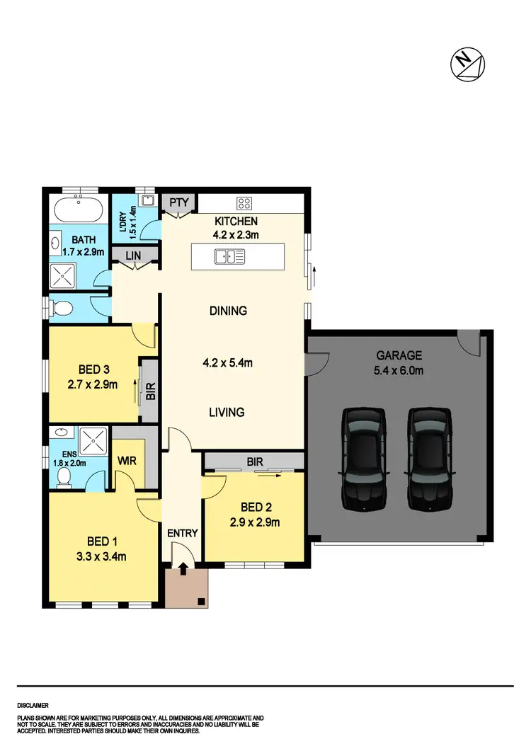 Floorplan of Homely townhouse listing, 2/711 Skipton Street, Redan VIC 3350