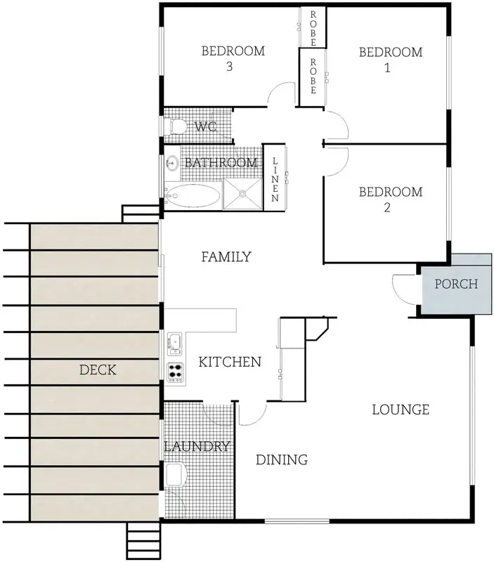 Floorplan of Homely house listing, 1 Inman Place, Kaleen ACT 2617