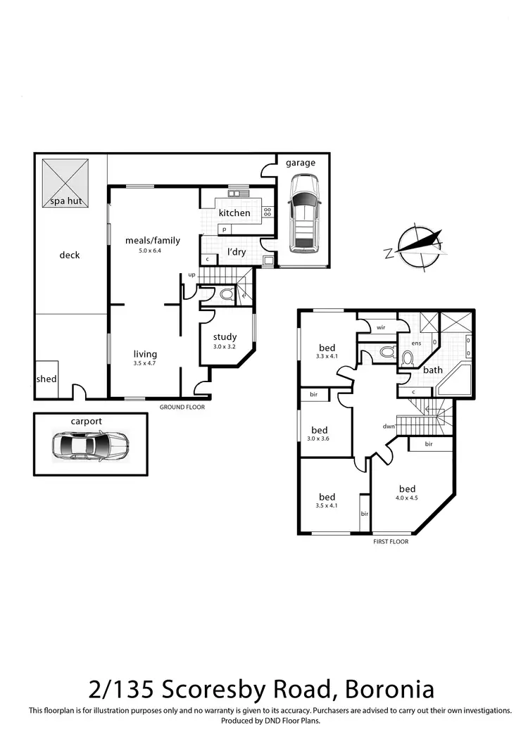 Floorplan of Homely house listing, 2/135 Scoresby Road, Boronia VIC 3155