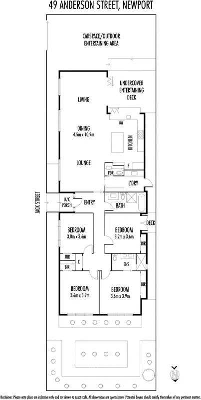 Floorplan of Homely house listing, 49 Anderson Street, Newport VIC 3015