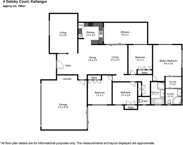 Floorplan of Homely house listing, 4 Gatsby Court, Kallangur QLD 4503