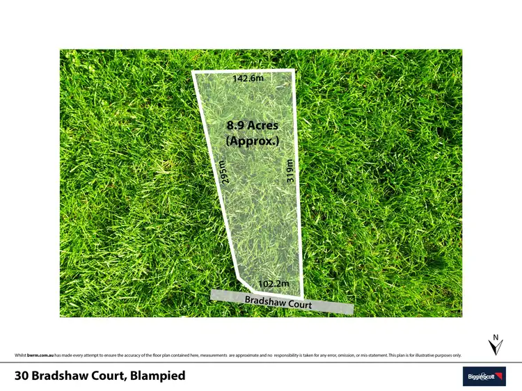 Floorplan of Homely land listing, 30 Bradshaw Court, Blampied VIC 3364