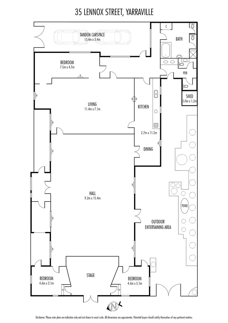 Floorplan of Homely house listing, 35 Lennox Street, Yarraville VIC 3013