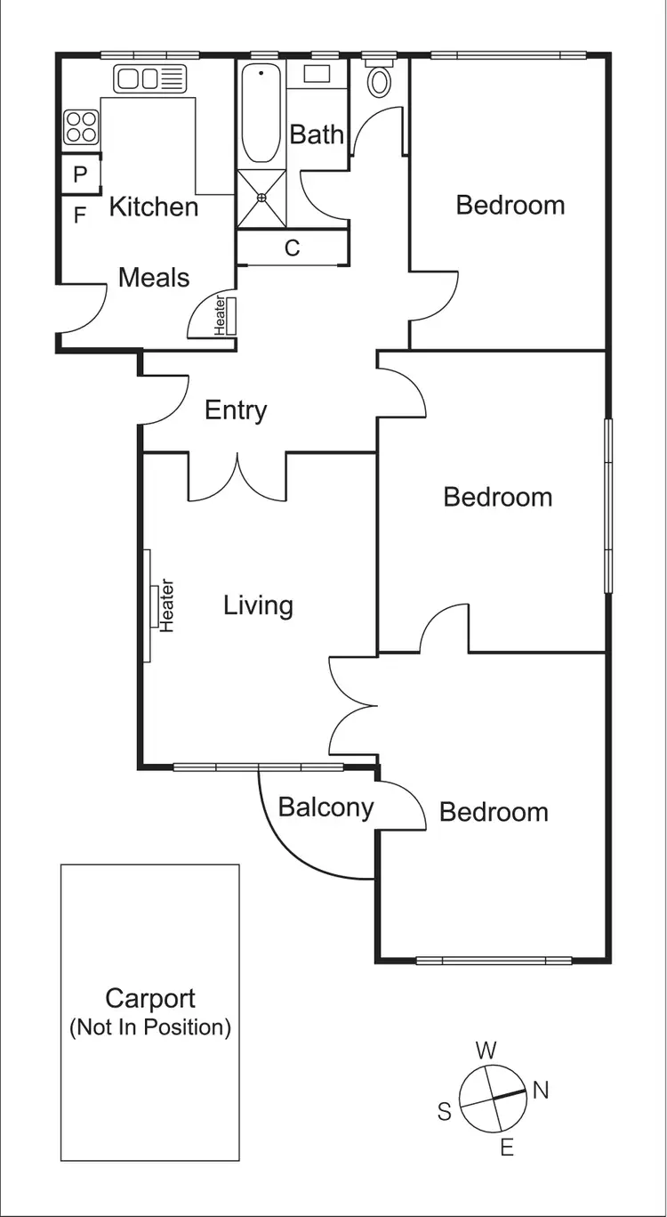 Floorplan of Homely apartment listing, 12/55 Hotham Street, St Kilda East VIC 3183