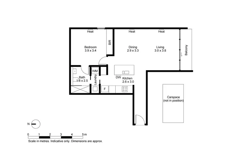 Floorplan of Homely apartment listing, 1001/28 Wills Street, Melbourne VIC 3000