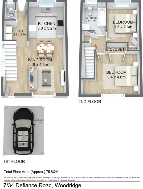Floorplan of Homely unit listing, 7/34 Defiance Road, Logan Central QLD 4114