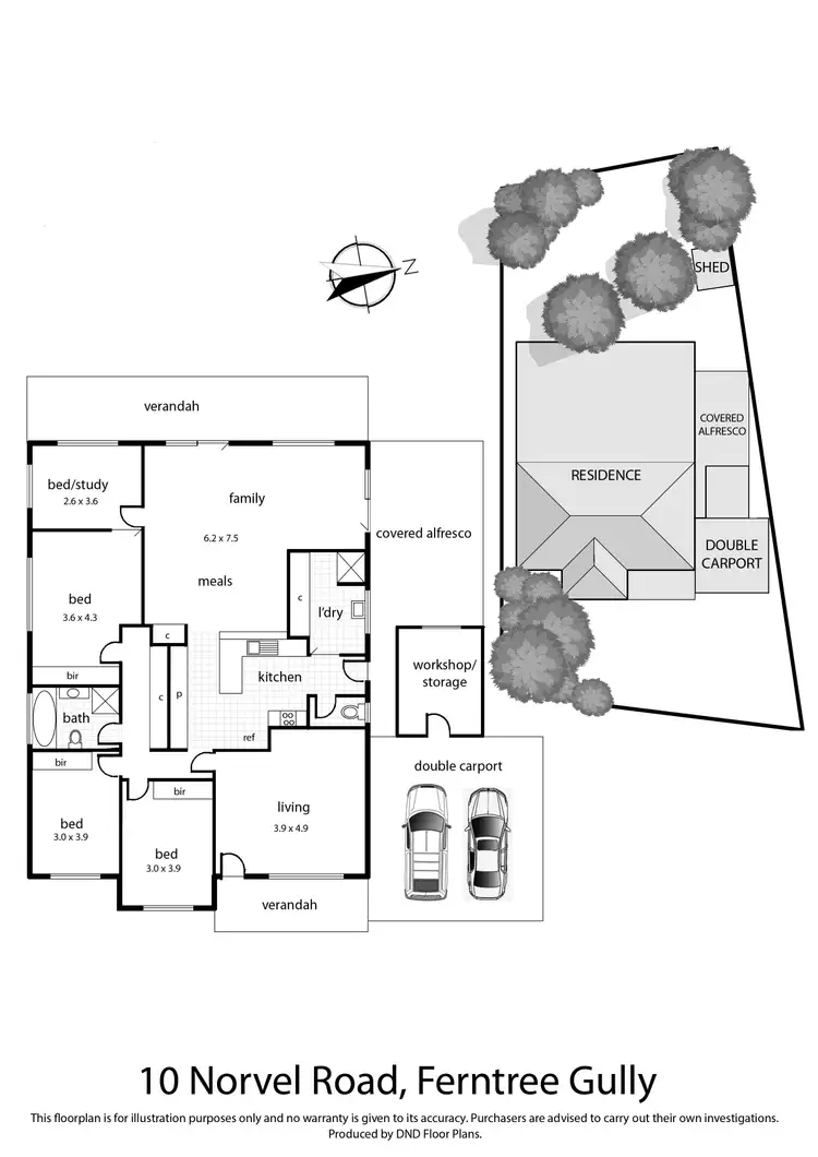 Floorplan of Homely house listing, 10 Norvel Road, Ferntree Gully VIC 3156