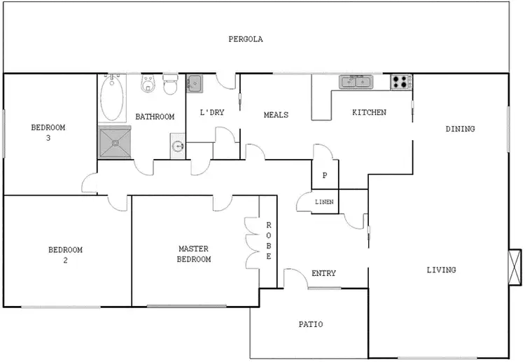 Floorplan of Homely house listing, 1 Larakia Street, Waramanga ACT 2611