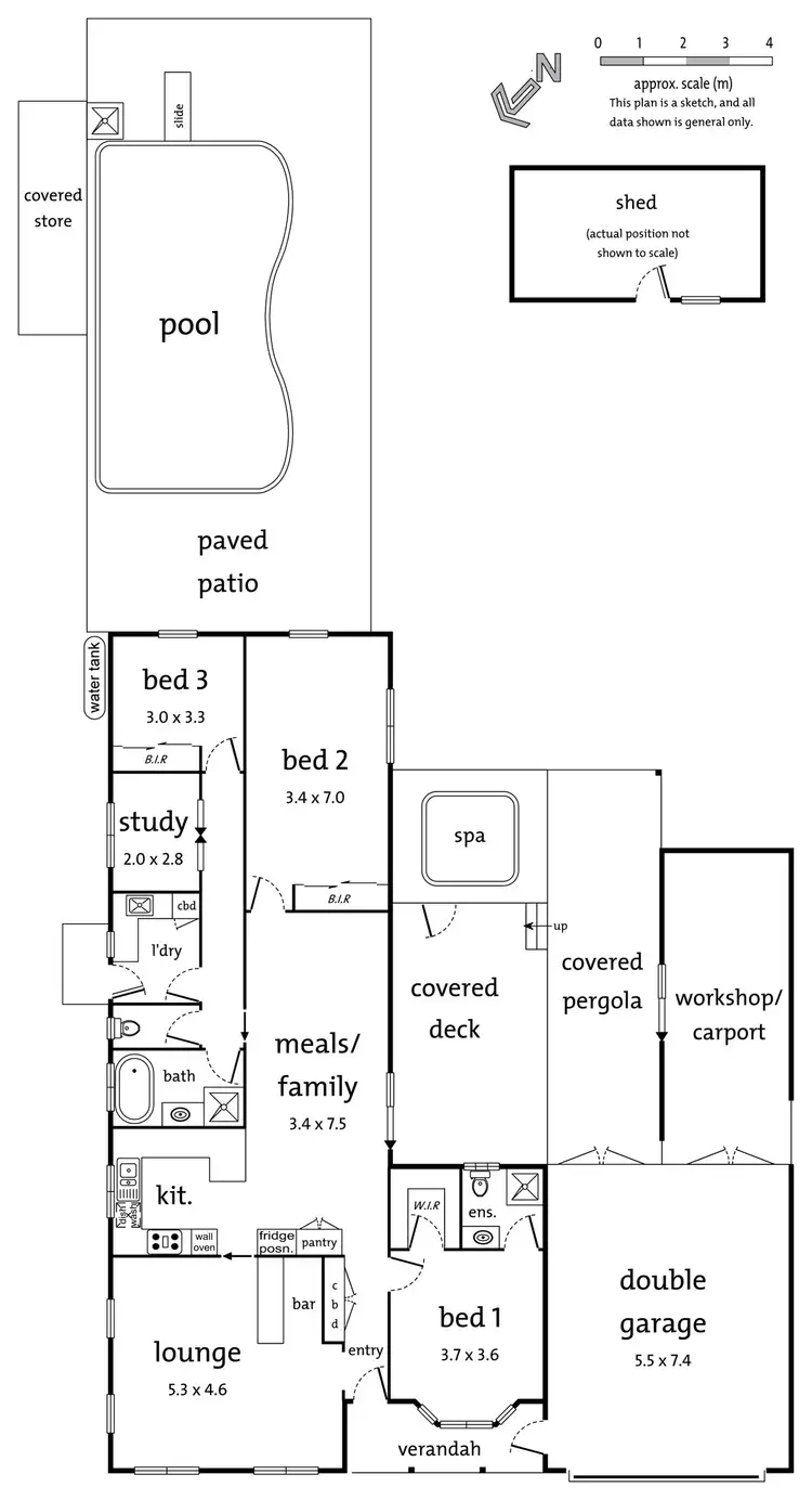Floorplan of Homely house listing, 7 Krowera Street, Mooroolbark VIC 3138