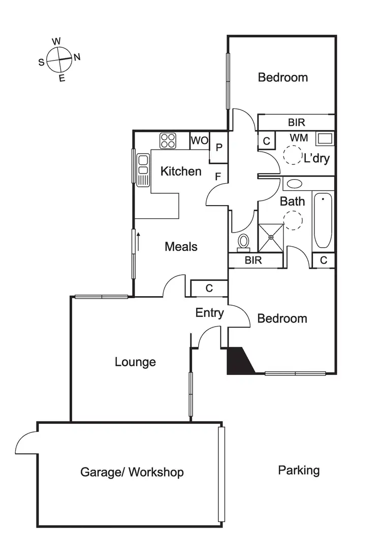 Floorplan of Homely unit listing, 3/9 Madden Avenue, Carnegie VIC 3163