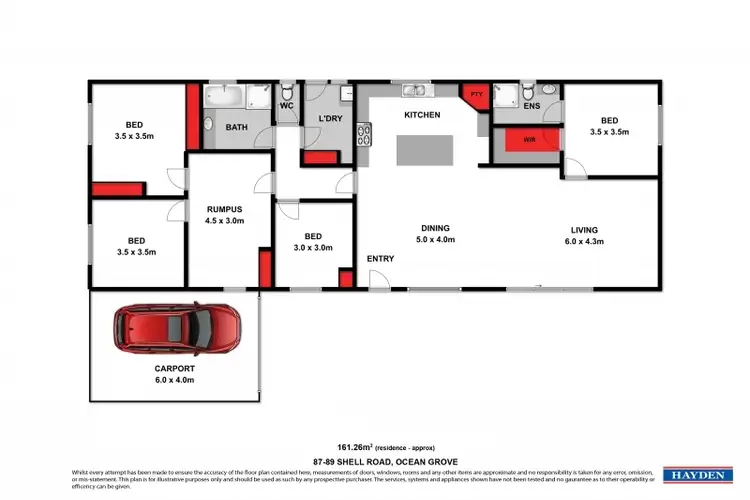 Floorplan of Homely house listing, 87 Shell Road, Ocean Grove VIC 3226