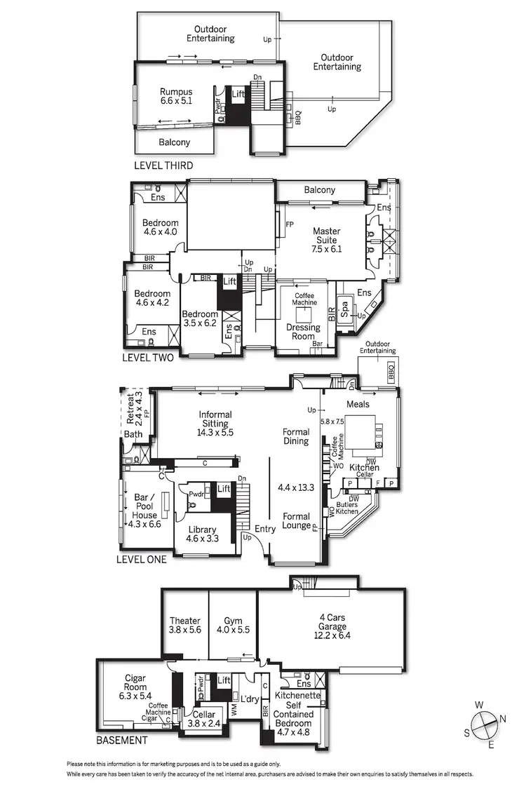 Floorplan of Homely house listing, 6 Benson Avenue, Toorak VIC 3142