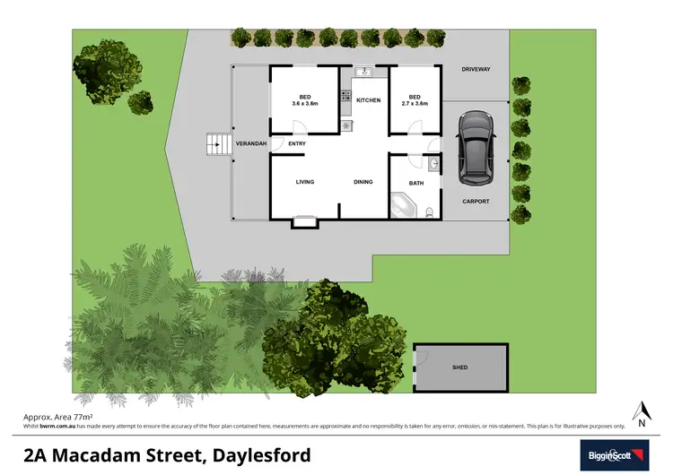 Floorplan of Homely house listing, 2A Macadam Street West, Daylesford VIC 3460