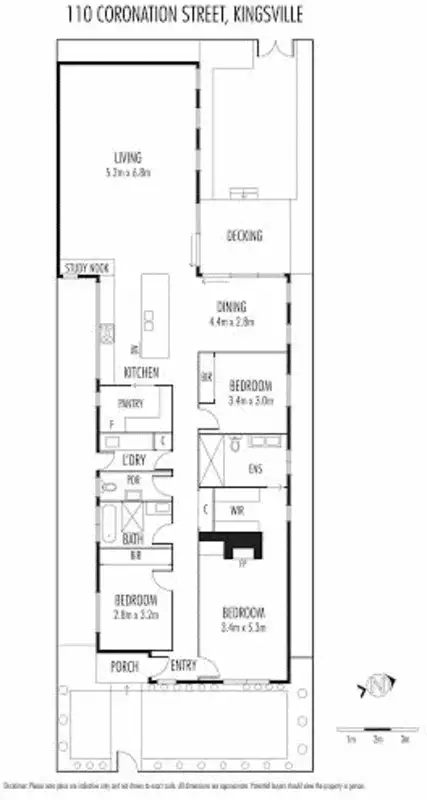 Floorplan of Homely house listing, 110 Coronation Street, Kingsville VIC 3012