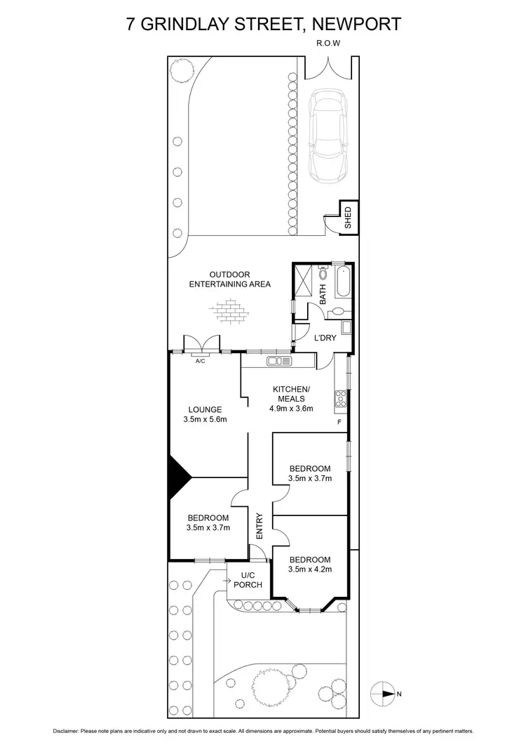 Floorplan of Homely house listing, 7 Grindlay Street, Newport VIC 3015
